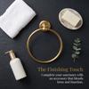 Brass Hand Towel Holder Antique Gold Towel Rack Hanger Towel Ring  Bathroom Kitchen Toilet