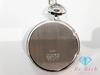 SEIKO ALBA Pocket Watch White SS GP Plated Analog Quartz QZ ALBA ht5745 V721-0A20 [ d]