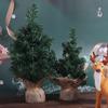 Linen Mini Christmas Tree Plastics Table Ornaments Gift Artificial Christmas Tree  Christmas