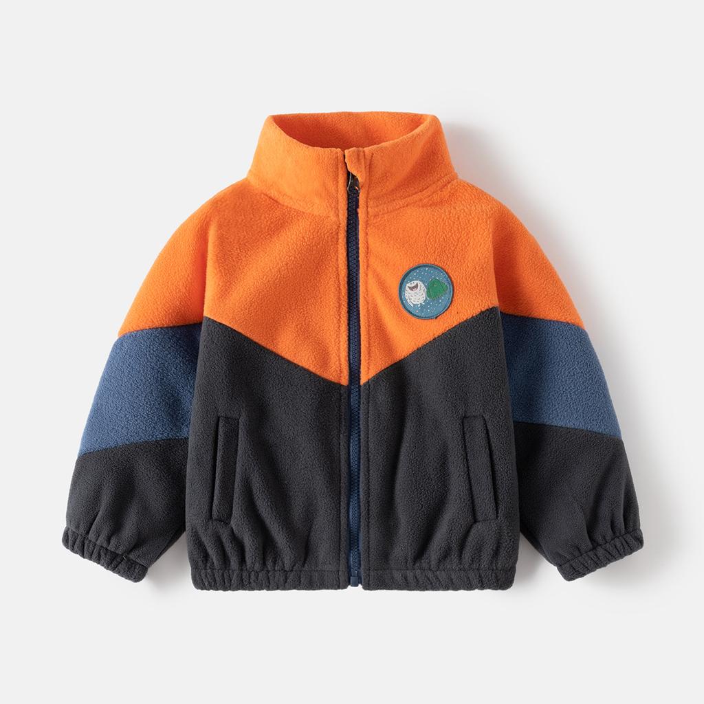 Giacca in pile polare per bambini Calda con zip Capospalla Morbido Abbigliamento Autunno Inverno per Bambini e Bambine Piccoli e Bambini