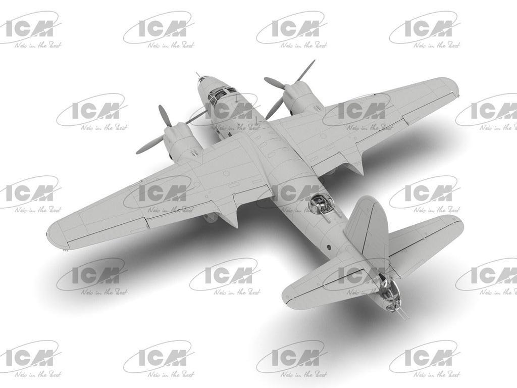 ICM skala 1/48 amerykański B-26F Marauder plastikowy model do sklejania 48325 (samolot)