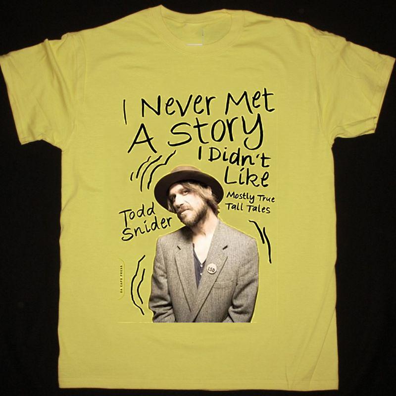 Todd Snider I Never Met a Story I Didn t Like Mostly True Tall Tales T Shirt S разноцветный