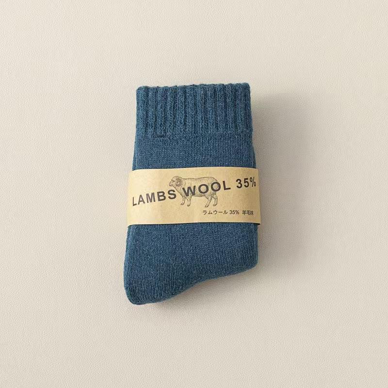 Barn Ullstrumpor Barn Pojkar Flickor Mjuka termostrumpor för baby Mode Enfärgad Barn Höst Vinter Cashmere Plyschsocka