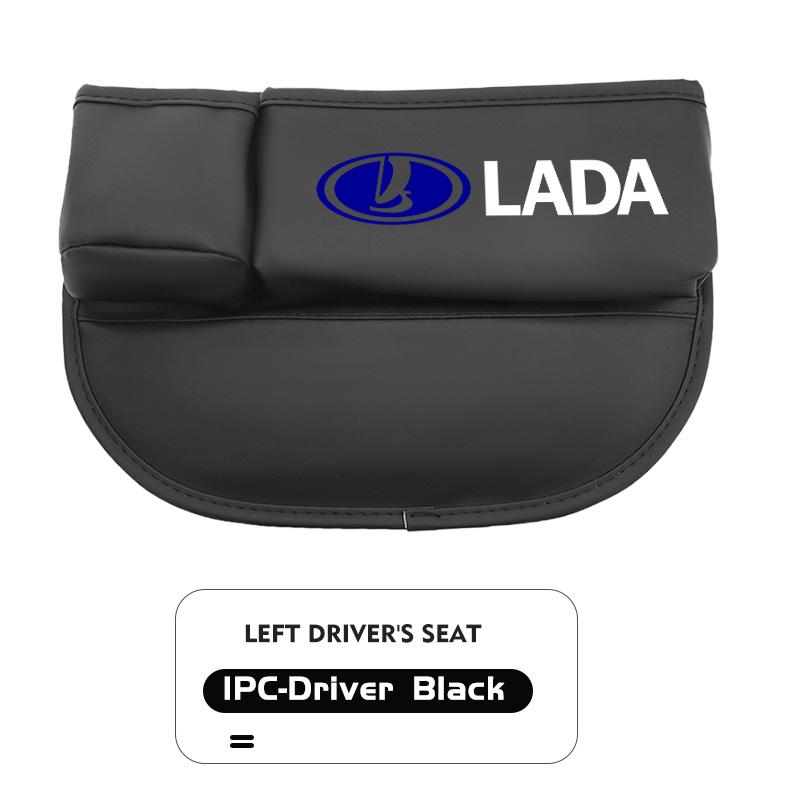 Car Logo Universal Seat Gap Slit Pocket Organizer Card Bottle Cups Holder For Lada Largus Priora Vesta Niva Samara Kalina 4x4 gfs9