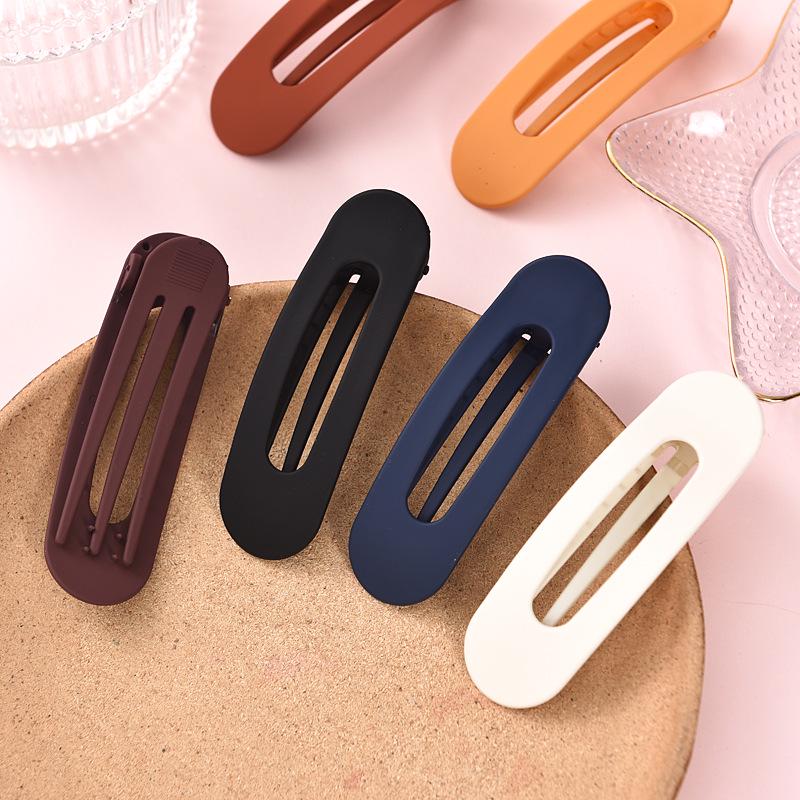 Morandi Large Hairpin: Korean Duckbill Claw Clip for Bangs and Updos