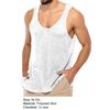 Men Tank Top Solid Color U Neck Loose Type Knitted Super Breathable Summer Tops Daily Clothes