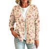Women's Casual Long Sleeve Jacket with Halloween Print for Holiday