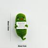 Handmade Emotional Support Pickle Positive Cucumber Dolls Home Decoration Funny Kawaii Yarn Knitting Gifts Living Room Decor