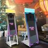 Interactive Full Metal 360 Instant Print Photo Booth Touch Screen LED Ambient Light Party Supporting SLR Smartphones iPad Camera