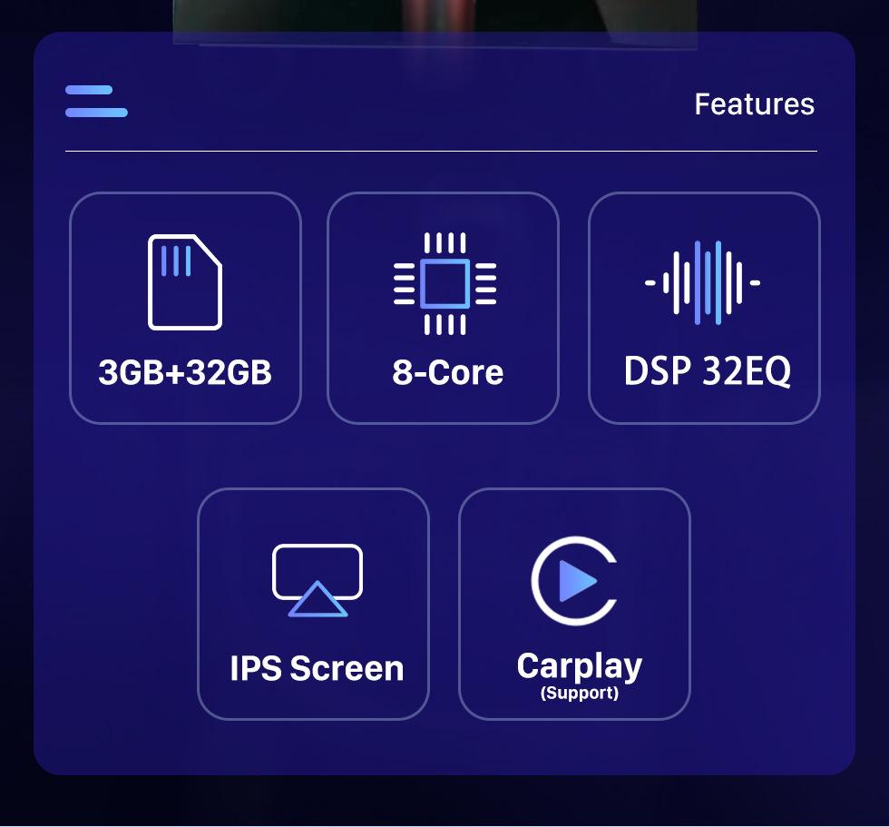 Ford Mustang (2015-2021) QLED HD Bluetooth CarPlay Android DVD Navigation System