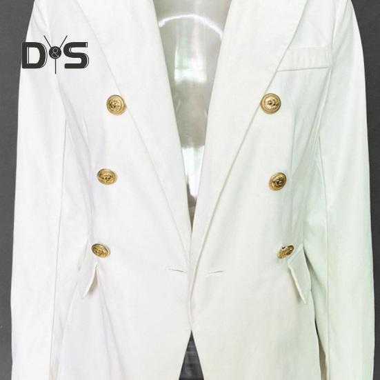 Women Suit Coat Lapel Long Sleeve Solid Color Suit Jacket Loose Fit Double Breasted Work Outwear Business Casual Wear