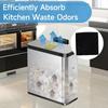 20pcs Odor Filter Refills Fit for EKO Trash Can with Built In Compartment Activated Charcoal Deodorizer Strong Charcoal Odor Absorber