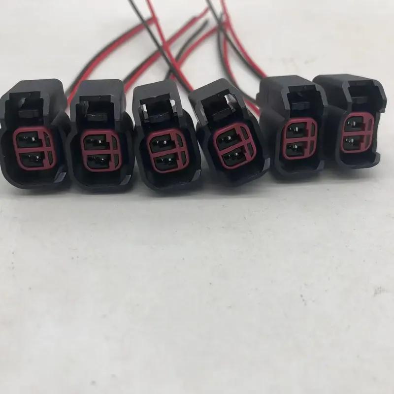 1/2/5/8/10/20/50/100pcs Waterproof EV6 EV14 Fuel Injector Plugs Connector For Ford Chevy Dodge Chrysler Subaru USCAR Fuel Inject