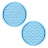 Car Non-slip Water Cup Pad Diamond Rhinestone Decor Rubber Round Mat Cup Holders Anti-skid Silicone Pads Auto Accessories