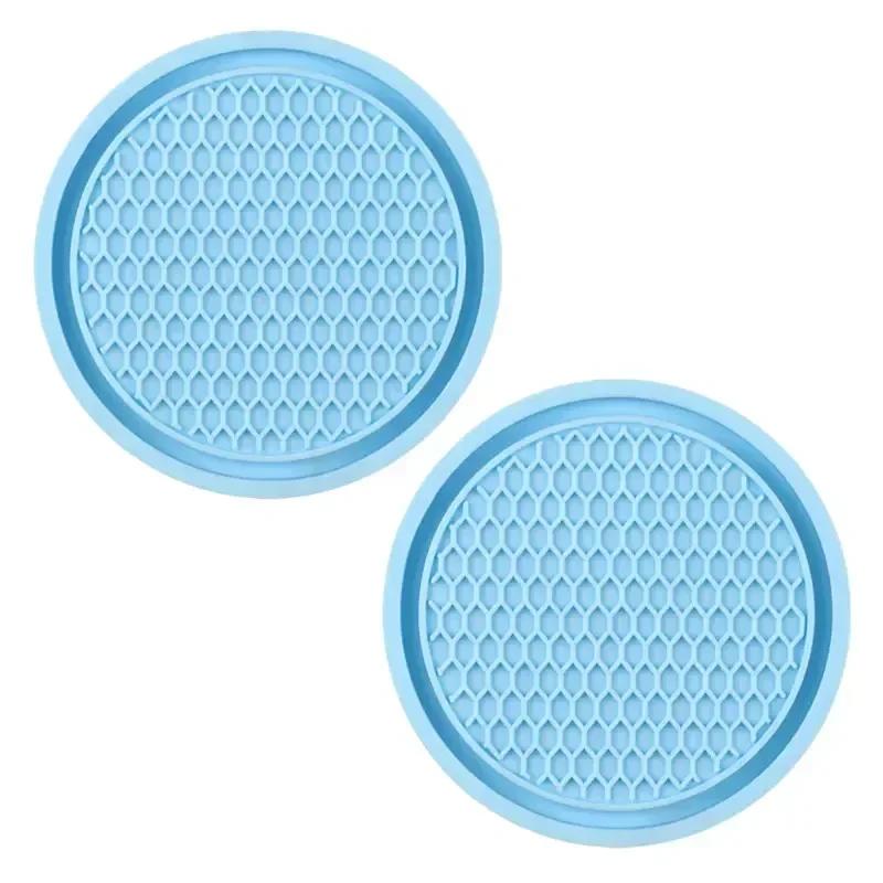 

2 шт. Автомобільна нековзна підставка під склянку з водою, прикраса з діамантовими стразами Bling, Автомобільний інтер єр, Підставка під склянку/пляшку, Нековзкий гумовий килимок, Автомобільні аксесуари