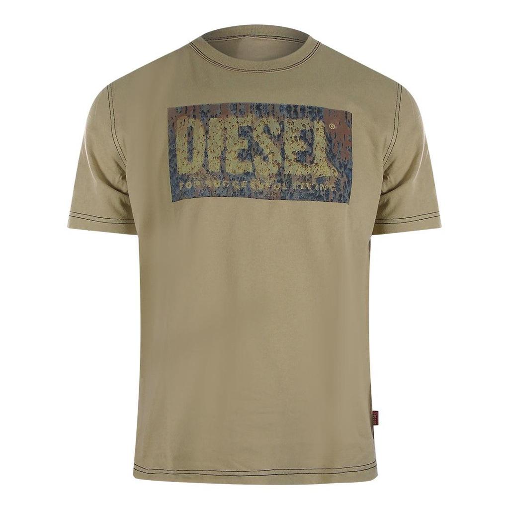 Diesel Mens Logo Cotton T-Shirt