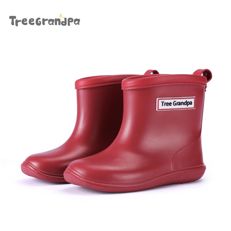 Children's Lightweight Non-slip Mid-calf Rain Boots for Toddlers - Boys & Girls Soft Sole Water Shoes
