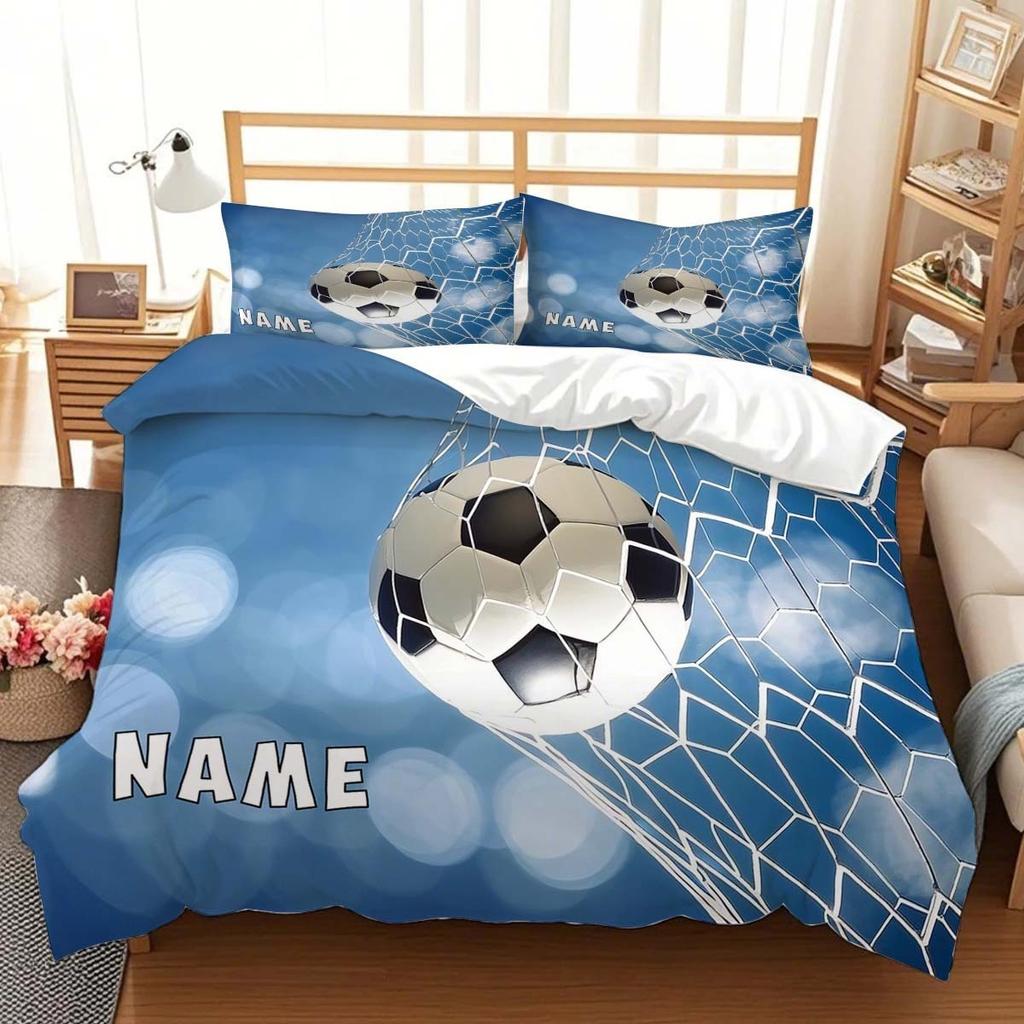 Christmas,Customization Football Duvet Cover Set Bedding Universal,  Cute Printed Cartoon Quilt Cover Comforter Sets Home