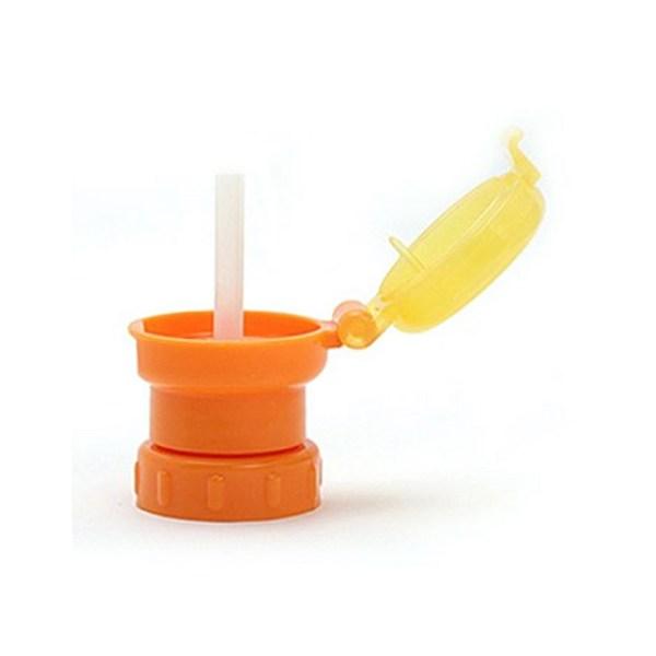 Capac din paie pentru sticla de apa Beberac, portocaliu, 2 buc.