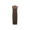 FW21 Hyke Collection Solid Color Long Sleeve Knit Dress Women Dresses Mud-Brown G209K9L00001M1213261