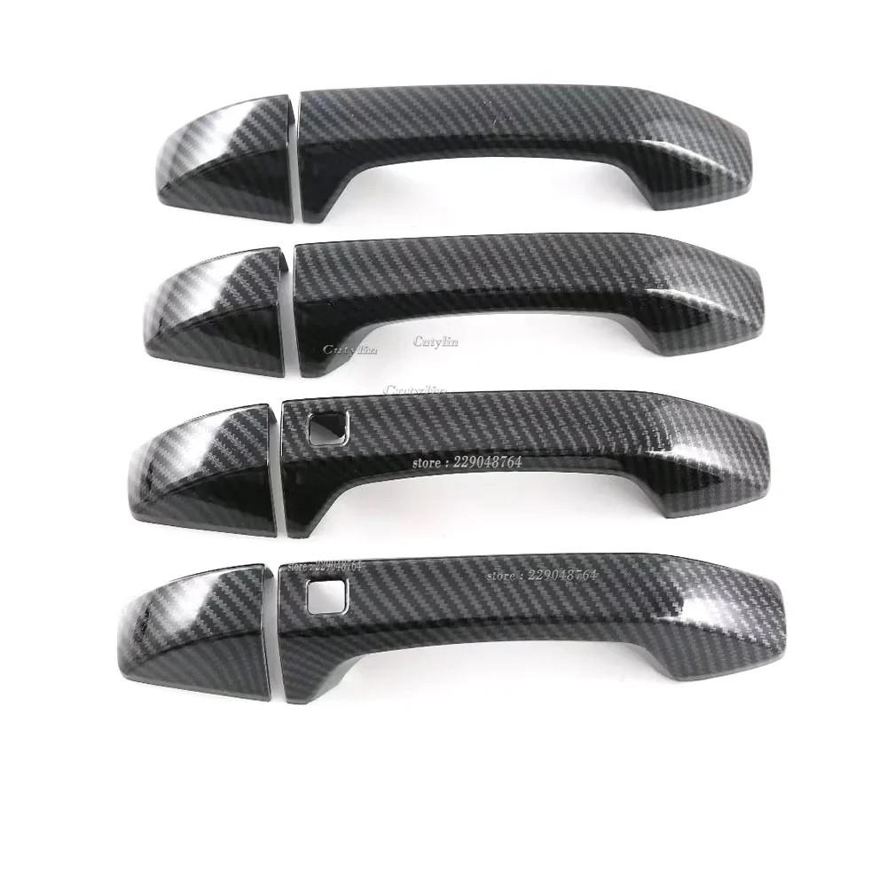 For Ssangyong Torres 2024 abs Carbon Fiber Side Door Handle Cover Trim Bowl et Sticker Protector Car Accessories
