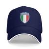 ITALY Baseball Cap Shield Shaped National Flag Pattern Fitted Retro Unisex Women Hip Hop Hats Hot Sale Hunting Camping Caps