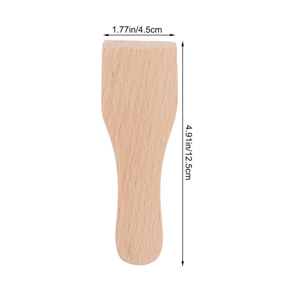 6 Stück Holzspatel Streicher Butterkratzer Sahne Kuchenspatel Raclette Streichwerkzeug Zuckerguss Glasur Wender Schaufel Küchenutensilien