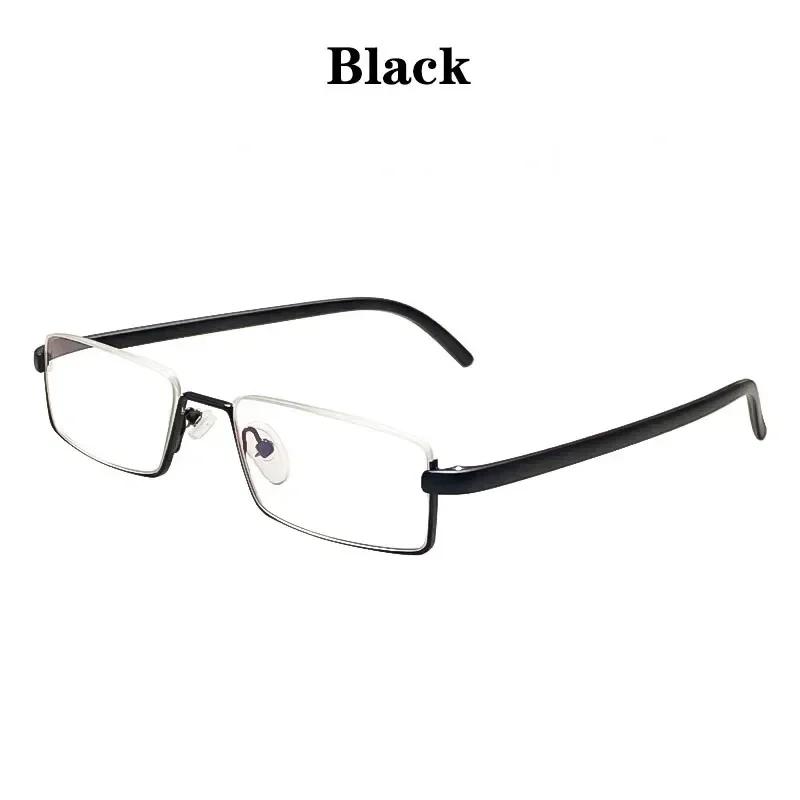 

Comfortable Lightweight Half Frames Reading Eyeglasses TR90 Resin Foldable Presbyopic Eyeglasses Unisex for WomenMen Stylish with Eyewear Case 2