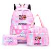 3Pcs/set Anime Demon Hunters Printed Backpack with Shoulder Bag Pengcil Case for Teenager Large Capacity Waterproof Bookbag Back To School Gift