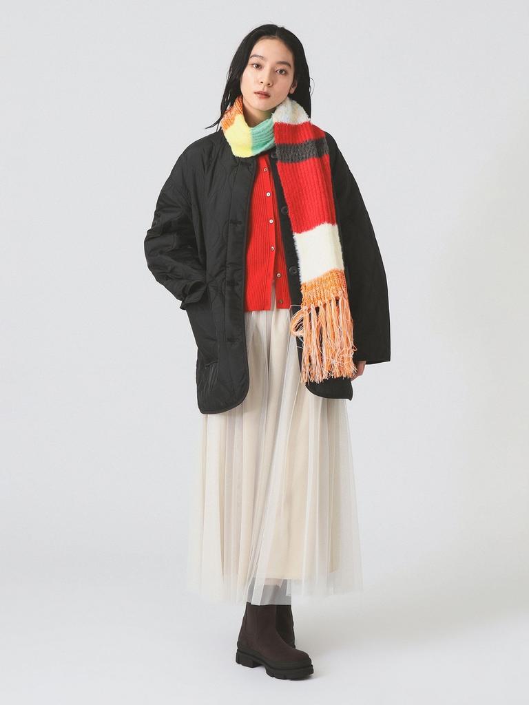 Ray Beams Women's Quilted Collarless Blouson, Black 0