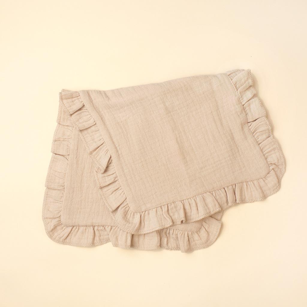 100% Cotton Baby Gauze Comfort Cloth: Newborn Multi-functional Handkerchief, Burp Cloth, Ruffle Towel, Soft & Skin-friendly.