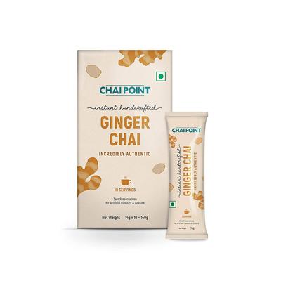 Instant Ginger Tea (10 Pack, 14 G), Instant Ginger Tea, Chai Point