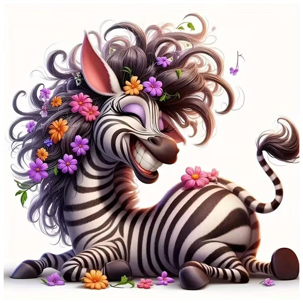 

QT2393#15cm Cute Zebra Stripe Vinyl Sticker, Suitable for Laptops, Bottles, Trucks, Motorcycles, Windows 15cm-longest side
