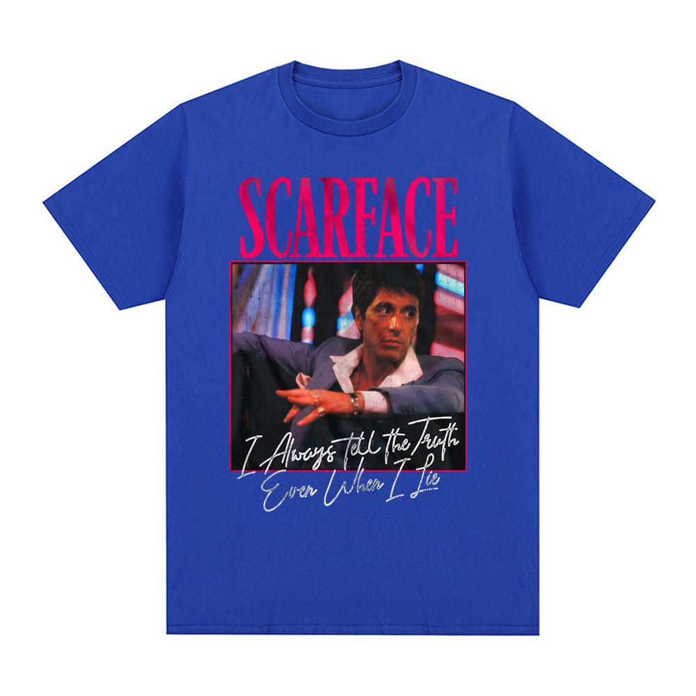 Scarface Movie Always Tell The Truth Even When I Lie Tony Montana Graphic TShirt Unisexs Fashion Vintage Punk Oversized TShirts