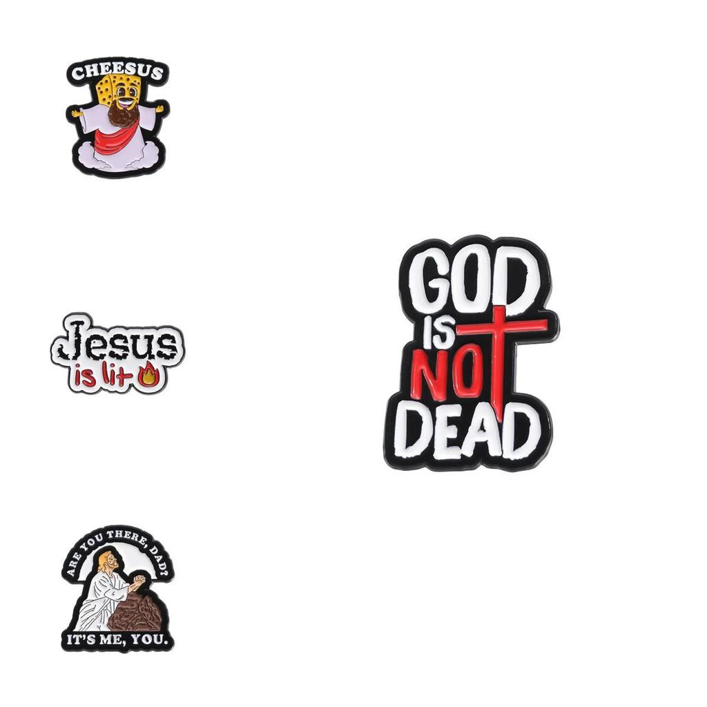 Cross Stylish Vintage Designed Brooches Unique Geometric Black And White Pins