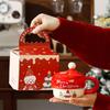 Creative cartoon ceramic Christmas cup souvenir high value large capacity mug Christmas gift set