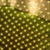 3x2M Solar Garden Net String Lights Outdoor Mesh Lights Solar Fairy Net Light Mesh Bush Light for Wedding Party Patio Wall Decor