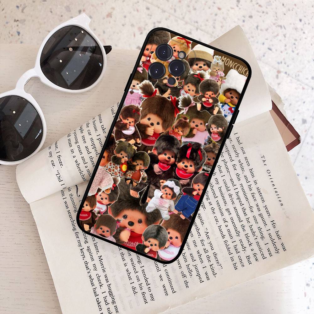 Cute M-Monchhichi Phone Case For IPhone 16 15 14 13 12 11 17 Pro Max Simplicity Back TPU Soft Case