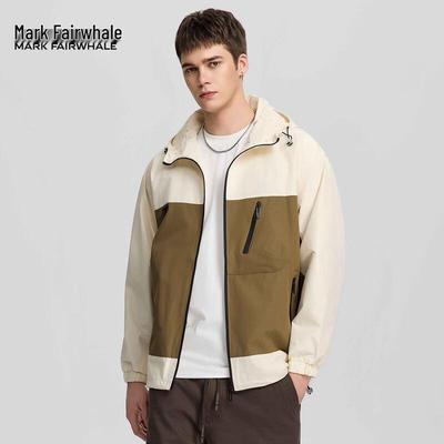 Mark Fairwhale Herren Vielseitige Colorblock-Jacke