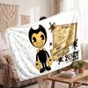 Warm Flannel BlanketBendy and the Ink Machine Soft Cozy Throw Blanket for Bedroom Couch