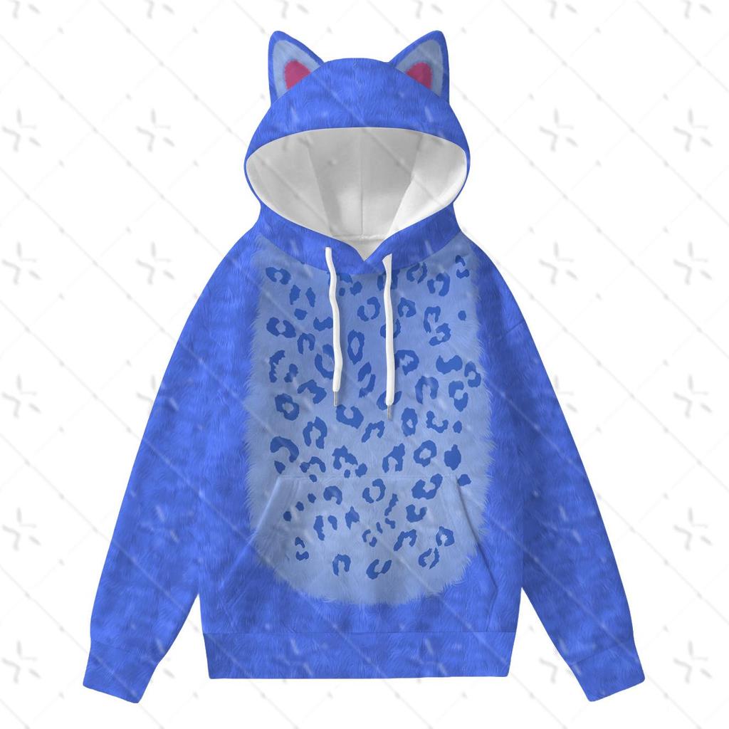 Kpop Dämonenjägerin Mädchengruppe Tigerohren Kapuzenpullover Niedliches Anime Sweatshirt