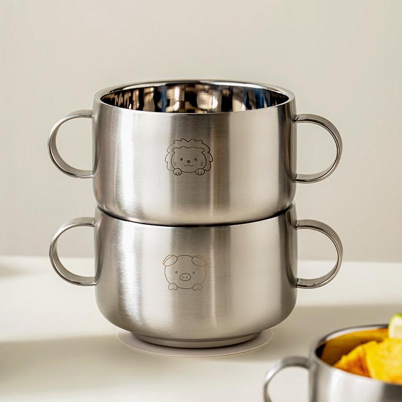 316 Stainless Steel Piggy Suction Bowl Set