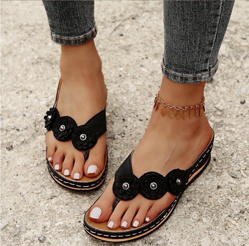 fashion Summer 2024 Shoes Woman Open Toe Bowknot Sandals Slippers Women Beach Flat Slides Slip On Flip Flops Slippers sandals women