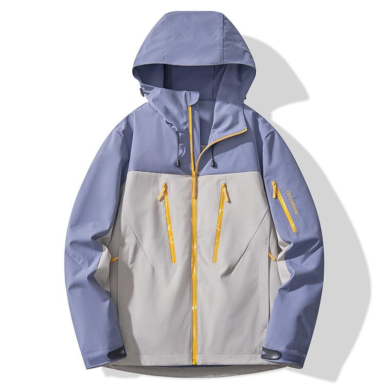Bird's same outdoor single-layer jacket for women's spring and autumn windproof waterproof long-sleeved hooded high-end jacket for men