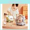 Childrens Plastic Panda Bear Airplane Toy With Horn Sound For Lung Exercise And Development