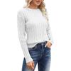 Women's Fashion Crew-neck Long-sleeved Casual Loose Pullover Sweater