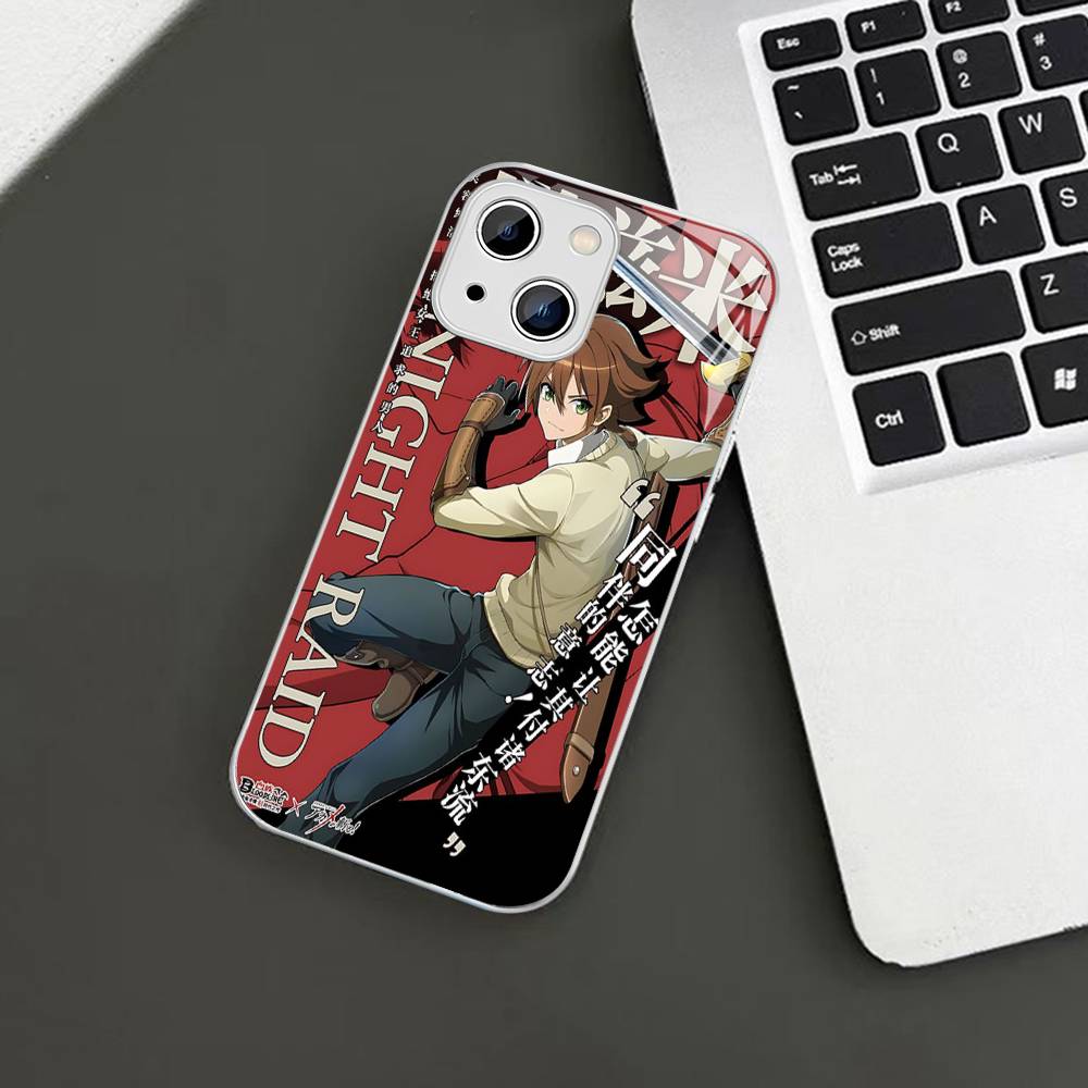Japanese Anime Akame Ga KILL Tempered Glass For Iphone 14 13 12 11 Pro Mini XS MAX 14Plus X XS XR Cover