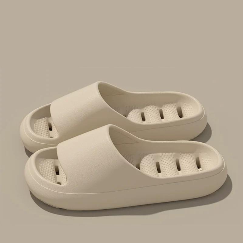 Herren Hausschuhe Plateau Hohlsohle Schnelltrocknende Sandalen Sommer Badezimmer Superleichte Weiche Rutschfeste Hausschuhe für Damen Pantuflas