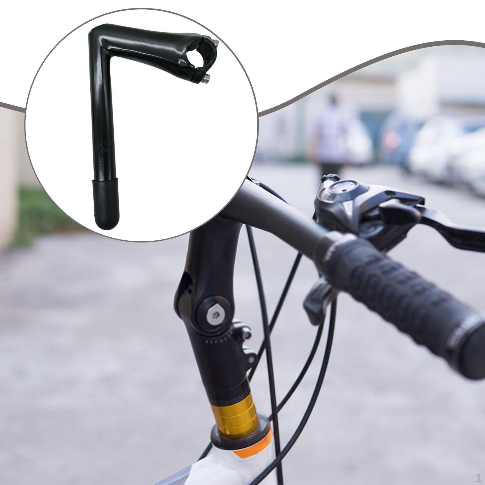 Quill Stem Bike Handle Bar Gooseneck Aluminum Alloy Easy Installation 25.4mm Handlebar Riser argento