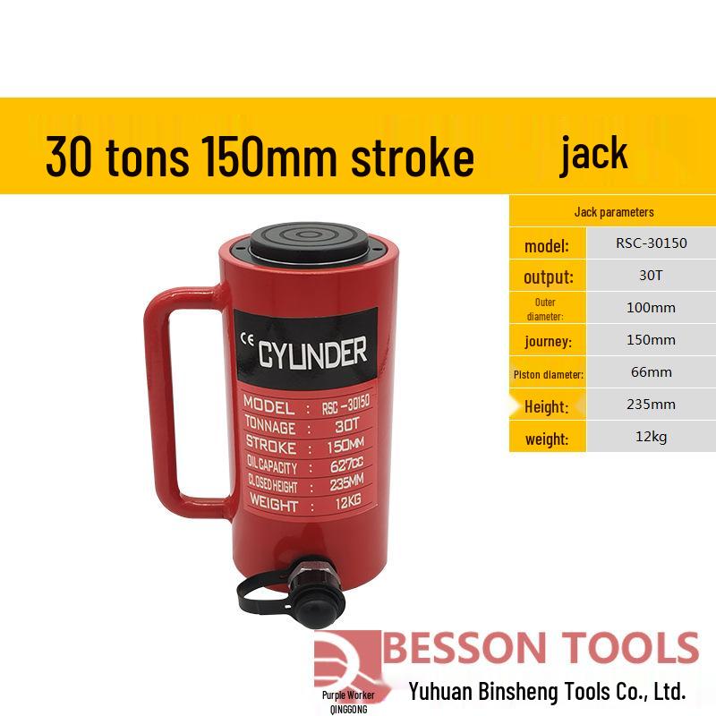 Ultra-thin Hydraulic Jack with Split Cylinder: Short, Long, or Extended Types – 10T, 20T, 30T, 50T, 100T, 200T